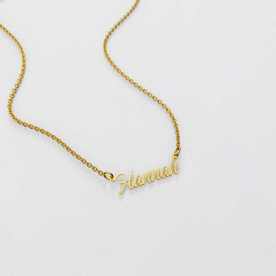 Necklaces Coordonné | Darling Name Necklace 18K Gold Plated