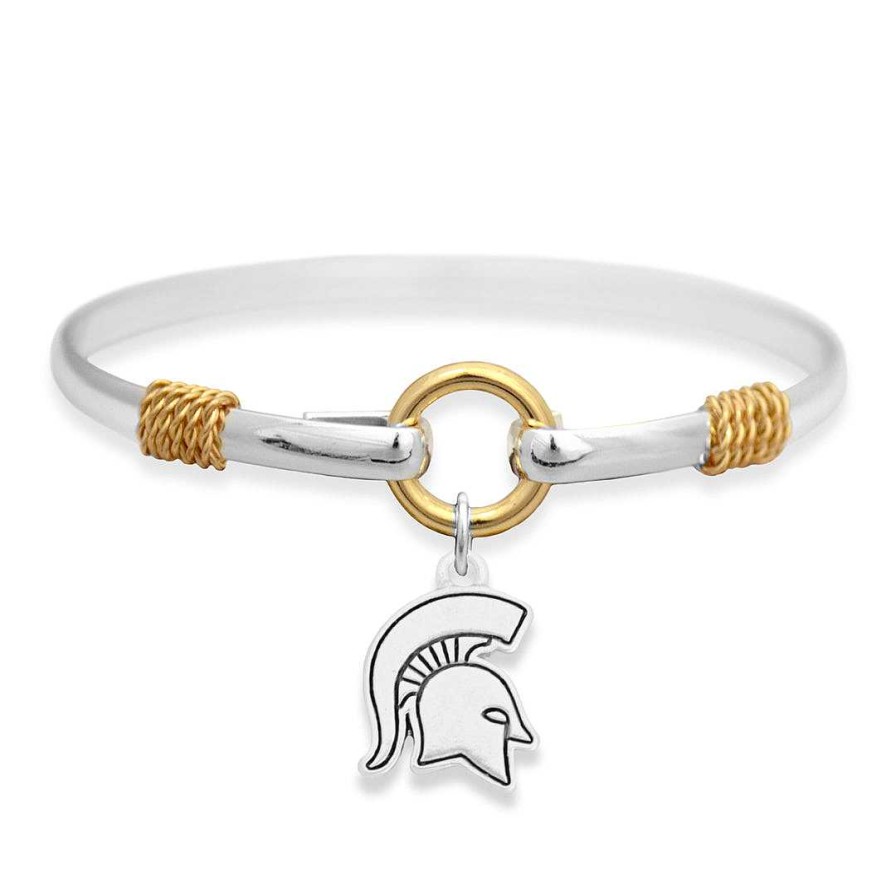 Bracelets & Anklets Coordonné | Michigan State Spartans Two-Tone Bracelet