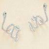 Earrings Coordonné | Pave Snake Wrap Earrings