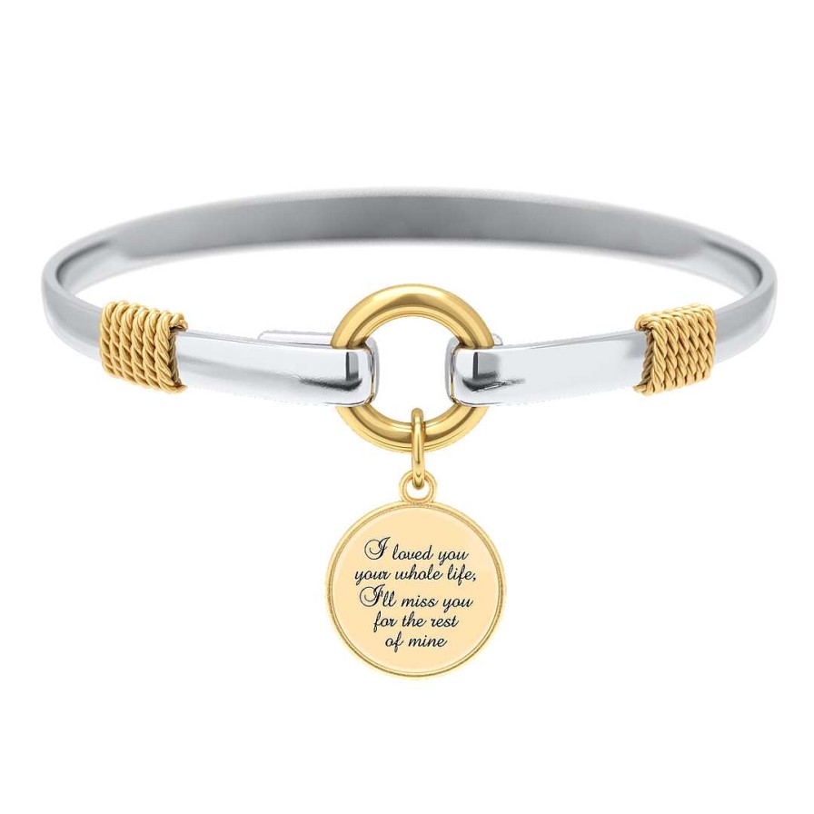 Bracelets & Anklets Coordonné | Loved You Your Whole Life - Two-Tone Custom Charm Bracelet Gold