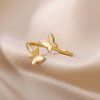 Rings Coordonné | Adjustable Butterfly Ring Gold