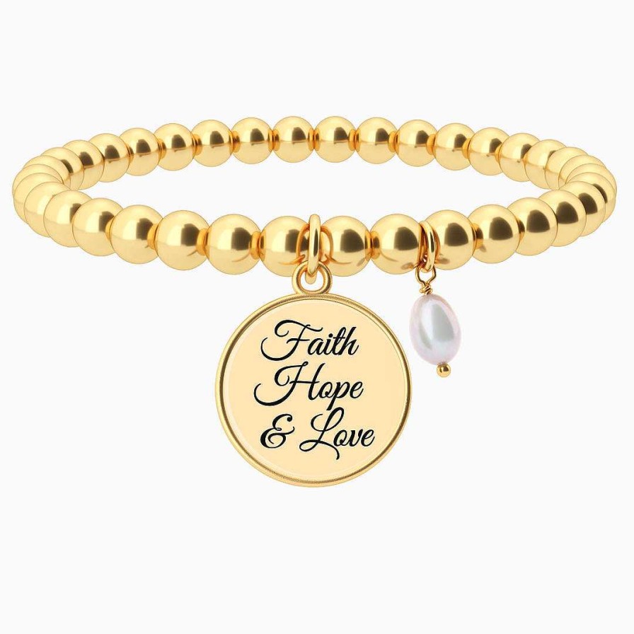 Bracelets & Anklets Coordonné | Faith Hope Love - Diana Custom Charm Bracelet Gold