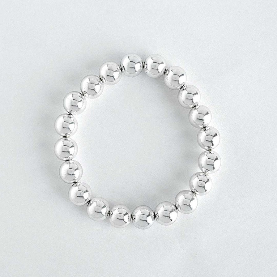 Bracelets & Anklets Coordonné | Silver Beaded Stacking Bracelet