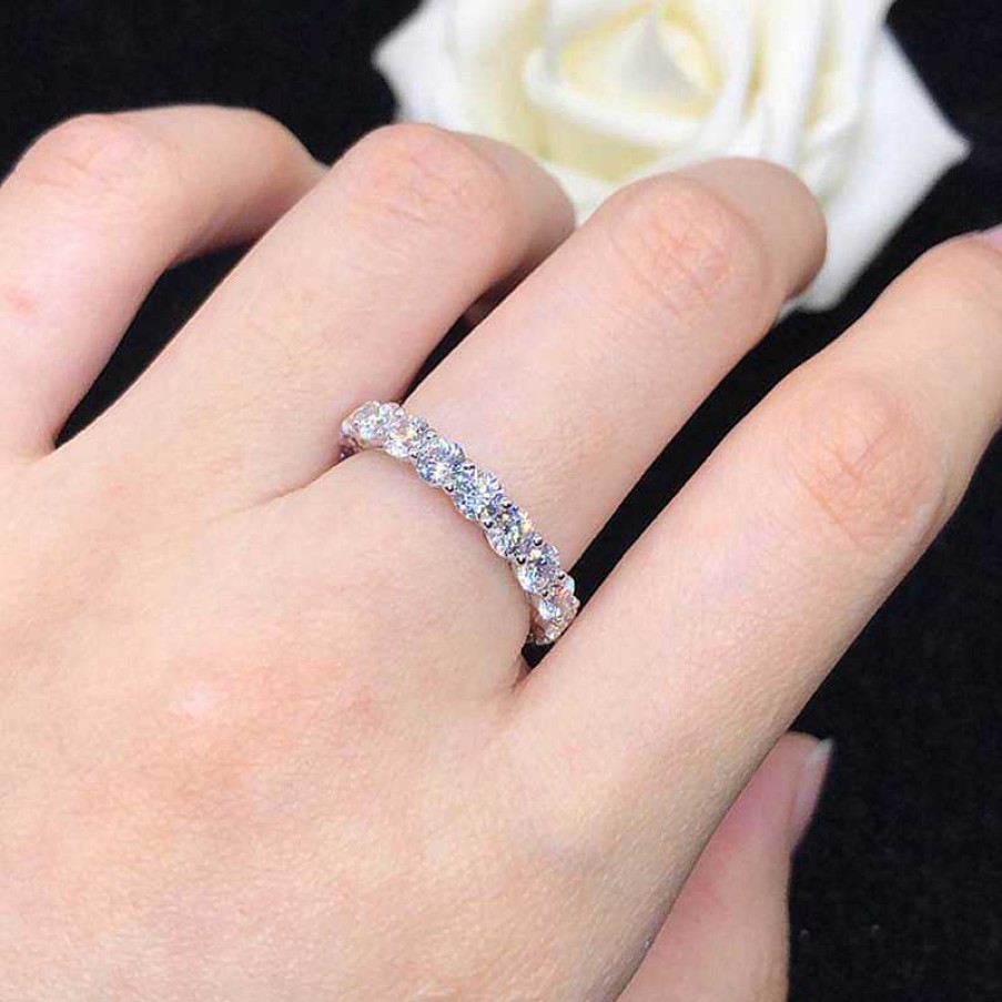 Rings Coordonné | Moissanite 3Mm Eternity Band